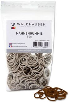 Waldhausen Manenelastiekjes - Elastiekjes - Bruin - 50 gram