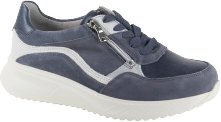 Waldläufer 617002-501-693 dames veterschoenen sportief - maat 41 Blauw