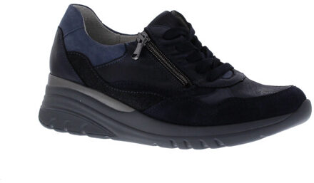 Waldläufer Carla h dames sneaker | dames | maat: | combinatie Blauw - 39