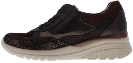 Waldläufer Carla h dames sneaker | dames | maat: | combinatie - maat 39 Bruin