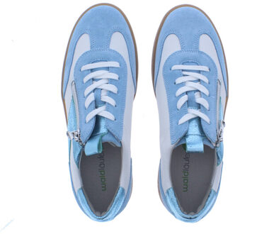 Waldläufer Daisy h dames sneaker | maat: | | dames | combinatie Lichtblauw - 39