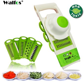 Walfos Mandoline Dunschiller Rasp Groenten Cutter Gereedschap Met 5 Blade Wortel Rasp Ui Groentesnijder Keuken Accessoires
