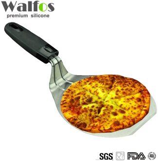 Walfos Plastic Handvat Food Grade Rvs Cake Lifter Pizza Spatel Pizza Schil Cake Server