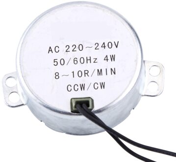 WALFRONT AC Motor 220-240V Synchrone Motor Motorreductor 4W CW/CCW 8-10RPM 50/60Hz Permanente Magneet Synchrone Motor