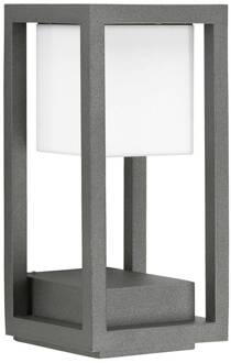 Wali LED wandlamp als open Quad, antraciet antraciet, opaalwit