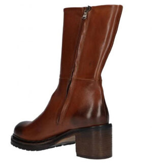 Walk in the Park WP 20 cognac leer stoer met rits Klaproos - 38