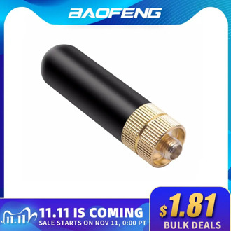 Walkie Talkie Finger Antenna SRH805 Universal SMA-F Dual Band UHF VHF 5cm Short Antenna for Portable Baofeng UV-5R BF-888s UV-82