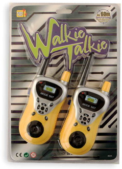 Walkie Talkie Set 60m 27 Mhz geel