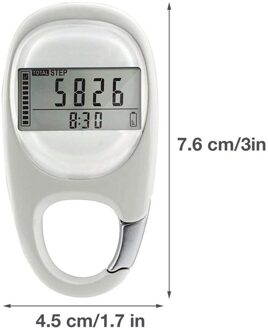 Walking Stap Teller 3D Stappenteller Waterdichte Multi-Functionele Beweging Calorieën Tellen Lcd Display Fitness Apparatuur # Zer