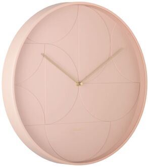 Wall Clock Echelon Circular Roze