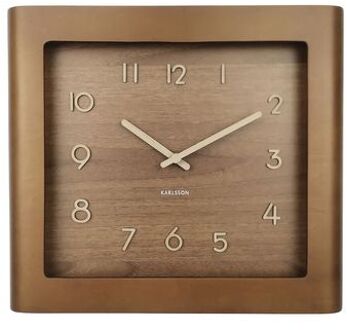 Wall Clock Sole Squared Frame Bruin