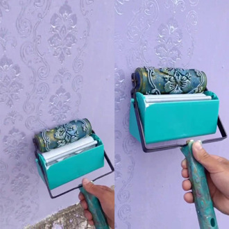 Wall Decoration Paint Roller 5" Rubber Brush Tools Roll For Wallpapering Room House Wallpaper Modern Decor Painting Machine