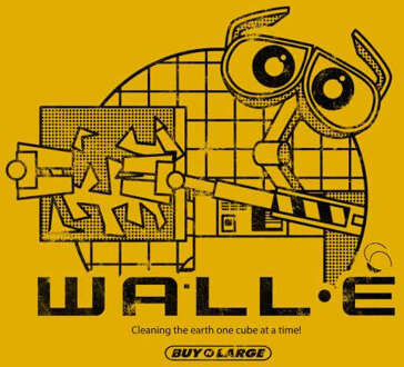 Wall-E Clean Up Crew Men's T-Shirt - Mustard - XXL Geel