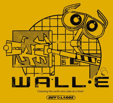 Wall-E Clean Up Crew Women's T-Shirt - Mustard - L Geel