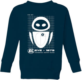 Wall-E Eve Schematic Kids' Sweatshirt - Navy - 134/140 (9-10 jaar) - L