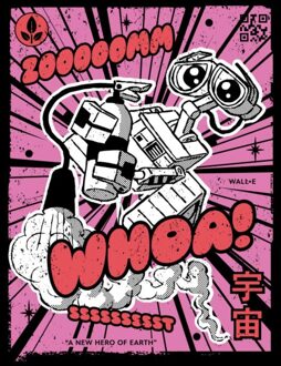 Wall-E Poster Unisex T-Shirt - Black - XS Zwart