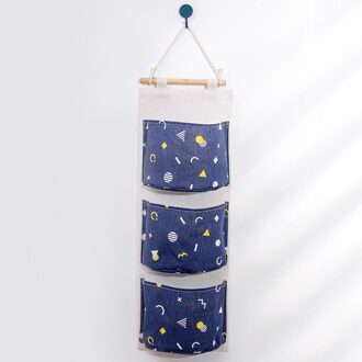 Wall Hanging Bag, 3 Pocket Hanger Organizer Bathroom Baby Hanging Bag Folding Storage Bag Children Room Pouch Home Decor