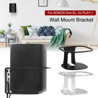 Wall Mount Bracket Metal Wall Mount Stand Holder For SONOS One SL/PLAY:1 Black Speaker Sturdy Metal Made Mount Stand Holder