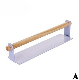 Wall Mount Handdoek Hanger Rack Keukenkast Rag Opknoping Papier Houder Rag Badkamer Organizer Rack Holder Handdoek Roll E1N9