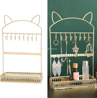 Wall Mount Lint Organisator Opslag Display Draad Spool Rack Sleutelhouder Diversen Borduren Naaigaren Houder Tafelblad Spool B goud