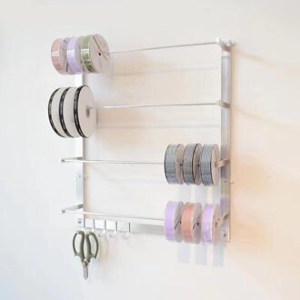 Wall Mount Lint Organisator Opslag Display Draad Spool Rack Sleutelhouder Diversen Borduren Naaigaren Houder Tafelblad Spool