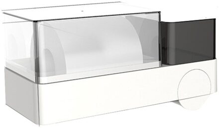 Wall Mount Tissue Case Toiletrolhouder Waterdichte Multifunctionele Badkamer Keuken Opbergdoos Grijs