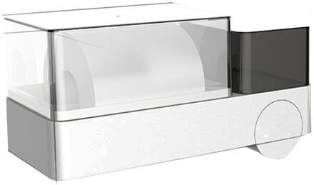 Wall Mount Tissue Case Toiletrolhouder Waterdichte Multifunctionele Badkamer Keuken Opbergdoos Ivoor