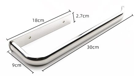 Wall Mount Toiletrolhouder Roestvrij Staal Badkamer Handdoekenrek Papierrol Rack Huishouden Keukenkast Plank Rack