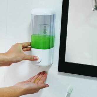 Wall Mount Zeepdispenser Zuignap Shampoo Douche Dispenser Enkele Lotion Zeepdispenser Keuken Badkamer Hotel