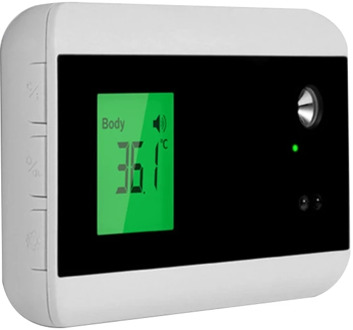 Wall Mounted Bluetooth Infrared Forehead Thermometer Non-Contact Digital Intelligent Voice Broadcast with LED Display