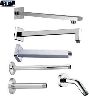 Wall Mounted & Ceiling Mounted Shower Arm Stainless Steel Material Chromed Bathroom Shower Accessories 7 Choice Free Shipping