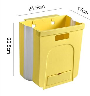 Wall Mounted Folding Afvalbak Keukenkast Deur Opknoping Prullenbak Garbage Auto Prullenbak Wandmontage Opvouwbare Reiniging 1