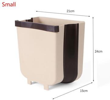 Wall Mounted Folding Afvalbak Keukenkast Deur Opknoping Prullenbak Garbage Auto Prullenbak Wandmontage Opvouwbare Reiniging koffie s