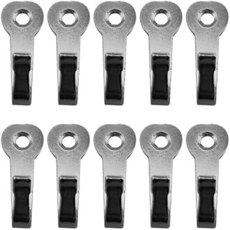 Wall Mounted Haken Metalen Uitzoeken Huishoudelijke Producten 40*16Mm 10 Stks/zak Sleutel Haken Kleding Opslag Sleutel Haken hangers Zilver