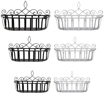 Wall Mounted Holder Hanging Flower Basket For Home Living Room Decorative Shelves Balcony Hanging Flower Pot Rack