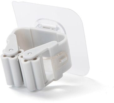 Wall Mounted Mop and Broom Holder Mop Organizer Holder Brush Broom Hanger Home Storage Rack Bathroom Hooks Household Tools licht grijs