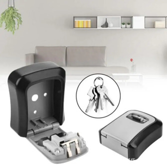 Wall-mounted Password Key Box Padlock Box Storage Box Outdoor Metal Password Storage Box Hook Security Organizer Boxes Safe