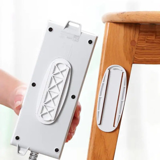 Wall-Mounted Sticker Punch-free Plug Fixer Home Self-Adhesive Socket Fixer Cable Wire Organizer Seamless Power Strip Holder