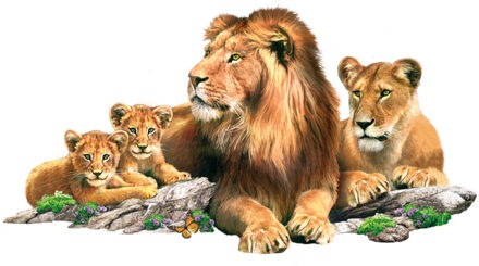 Wall sticker Lion Family