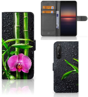 Wallet Book Case Sony Xperia 1 II Hoesje Orchidee