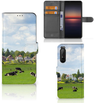 Wallet Book Case Sony Xperia 1 II Smartphone Hoesje Hollandse Koeien