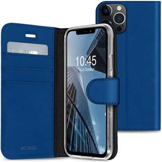 Wallet Case voor Apple iPhone 13 Pro Telefoonhoesje Blauw