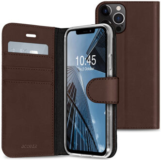 Wallet Case voor Apple iPhone 13 Pro Telefoonhoesje Bruin
