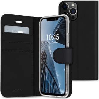 Wallet Case voor Apple iPhone 13 Pro Telefoonhoesje Zwart