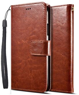 Wallet Case Voor Huawei Honor Play Cor L29 Lederen Flip Cover Voor Huawei Honor Play 3 Telefoon Tassen Honor Play 3 / 0bruin