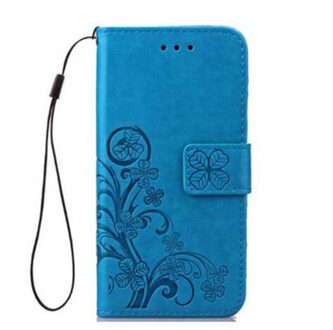 Wallet Leather Case Voor Micromax Q 409 Luxe Flip Coque Cover Sfor Micromax Q 409 Gevallen Fundas Stand Met Kaart houders blauw HZ