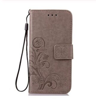 Wallet Leather Case Voor Micromax Q 409 Luxe Flip Coque Cover Sfor Micromax Q 409 Gevallen Fundas Stand Met Kaart houders grijs HZ
