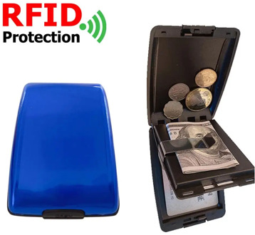 Wallet RFID Credit Bank Card Holder Purse Men Aluminum Alloy Women Money Bags for Outdoor Shop Money Carrying Supply