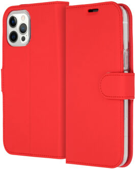 Wallet Softcase Bookcase iPhone 12 Pro Max Telefoonhoesje Rood