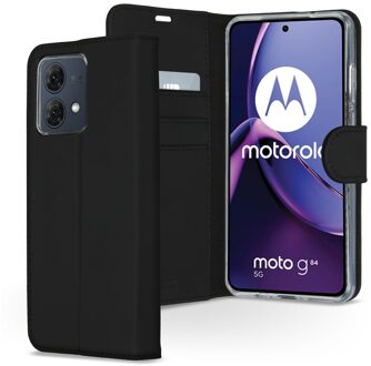 Wallet Softcase Bookcase Motorola Moto G84 Telefoonhoesje Zwart